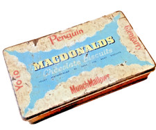 Macdonalds Glasgow Chocolate Penguin Biscuit Scarce Advertising Tin pre McVities