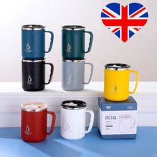 500ml Stainless Steel Thermos Mug Tea Coffee Thermal Cup Insulated Travel Mug UK