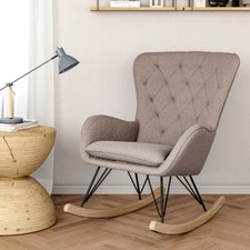 Upholstered Rocking Armchair