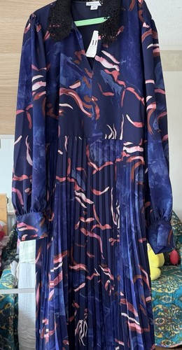 Wallis navy blue dress - wallis, 16