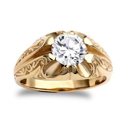 Mens 9ct gold - mens, jewelco