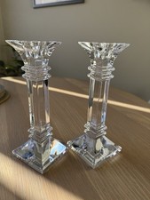 Marquis Of Waterford pair of Crystal Treviso Candlesticks 