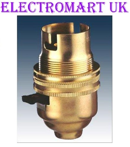 Brass switched lamp light bulb - lamp,