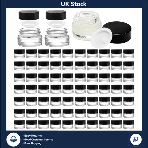 5ml clear glass jars with - 5ml,