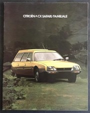 CITROEN CX SAFARI / FAMILIALE Estates Car Sales Brochure NOV 1978