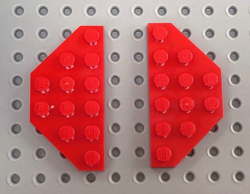 Lego red 3x6 wedge - 3x6, plate