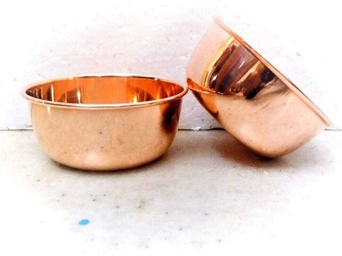 Copper dish serving bowl - copper,