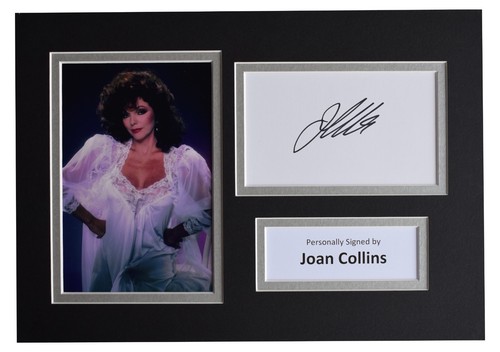 Joan collins signed autograph - signed,
