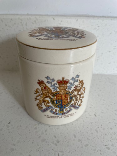1953 coronation marmalade pot - 1953,