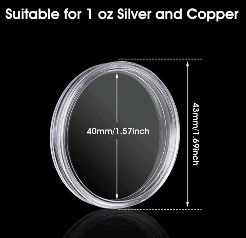 40mm clear plastic - 40mm,