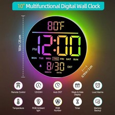 Maxstar 10" Digital Wall Clock
