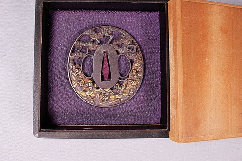 Japanese tsuba battle - tsuba,