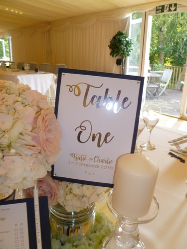 Wedding table numbers - **,