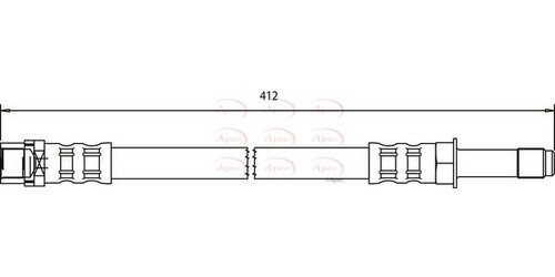 Apec rear brake hose for - apec,
