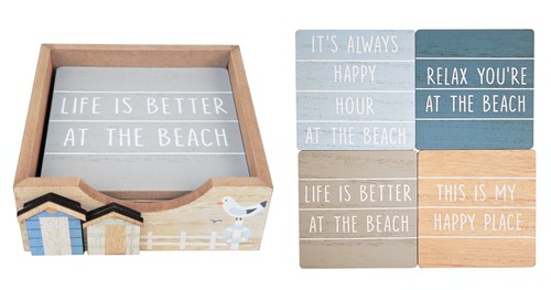 Set wooden nautical quote - of,