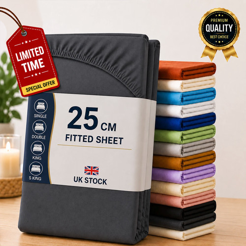 Full fitted bed sheet extra - fitted,