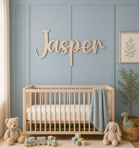 Personalised wooden name sign - personalised,