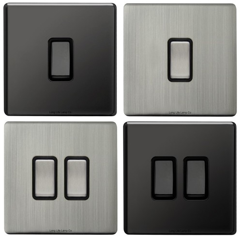 Single double light switch - single,