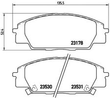 FRONT BRAKE PAD SET DISC BRAKE FITS: HONDA S2000 2.0 /2.0 VTEC /2.2 VTEC .HON