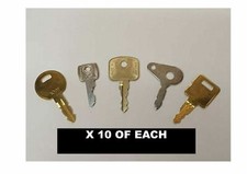 MASTER PLANT KEY SET CAT LUCAS BOMAG TEREX NEW HOLLAND THWAITES ETC X 50 KEYS