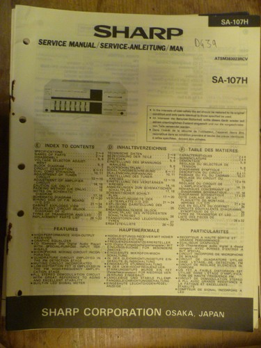 Sharp 107h stereo - ,