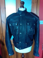Hein Gericke Gore Tex  Leather Motorcycle Jacket UK 42 Chest Slim Fit.