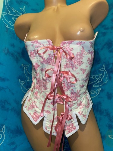 Unbranded pink white toile - white,