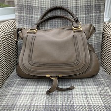 Chloé Marcie Hobo Bag Large Beige Leather EXCELLENT