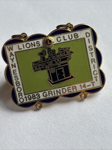 Lions club metal - lions, badge