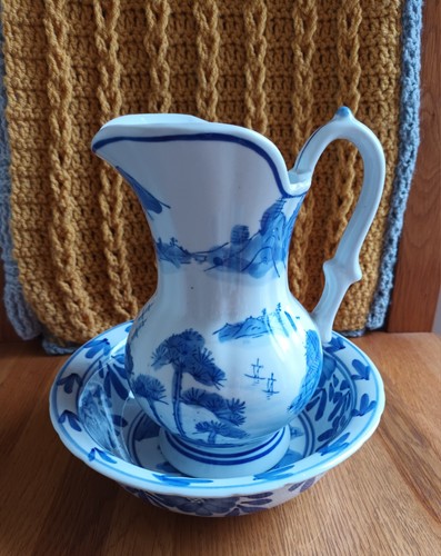 Vintage asian inspired blue - vintage,