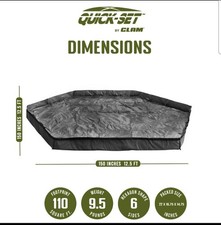 Quick-Set Pavilion Gazebo Tent 150x150 Floor Tarp Covering Attachment OP BOX #01