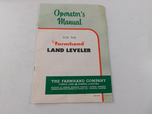 1956 farmhand land leveler - farmhand,