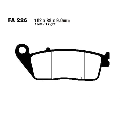 Pair ebc brake - pair, of