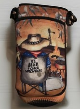 ? Aussie Stubby Holder (18cm) by Lisa Pollack – “It’s Beer O’Clock Somewhere”