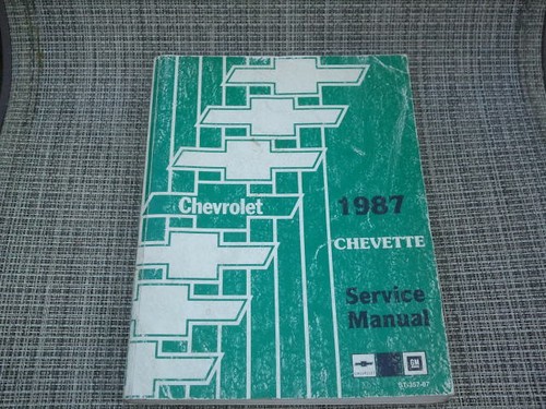 1987 chevette service manual - service,