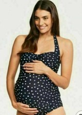 Sizes 12,14,20 | Figleaves Belle Maternity Polka Dot Tankini Swim Top | 187423