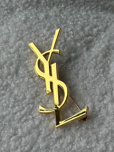 Vintage ysl gold tone yves - tone,