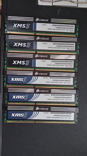 6gb corsair xms3 ddr3 pc3 - 6, ddr3/pc3