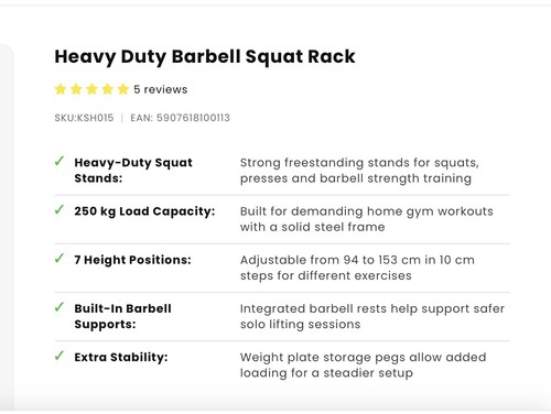 Brand new heavy duty barbell - brand,