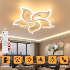 Modern LED Lamp LED Ceiling Light 3 Color Chandelier Lights Living Room Bedroom 