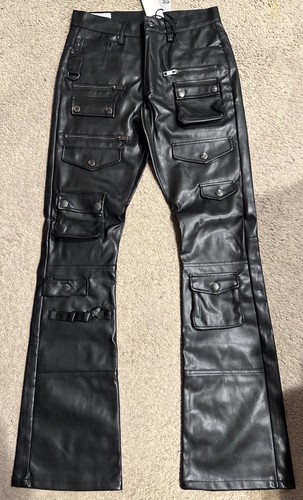 First row leather black - pu,