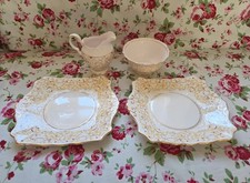 Vintage 40s Pink Patterned Tea