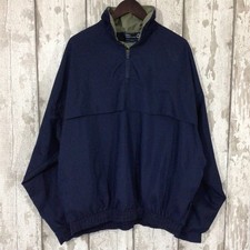 SUNDERLAND OF SCOTLAND Men's Pullover Golf Jacket XL Navy Waterproof Lightweight