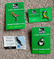 4x RSPB Enamel Pin Badges