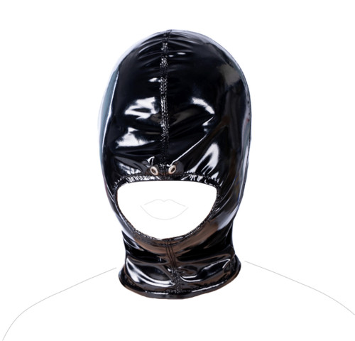 Faux leather half face open - ,