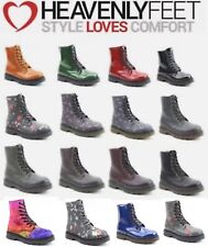 HEAVENLY FEET JUSTINA 2 LADIES BOOTS AIR CUSHIONED LACE ZIP NEW WOMENS VEGAN BEE