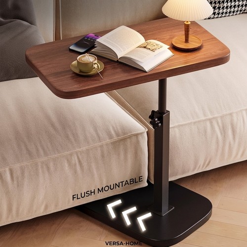 Shaped sofa side - side, table