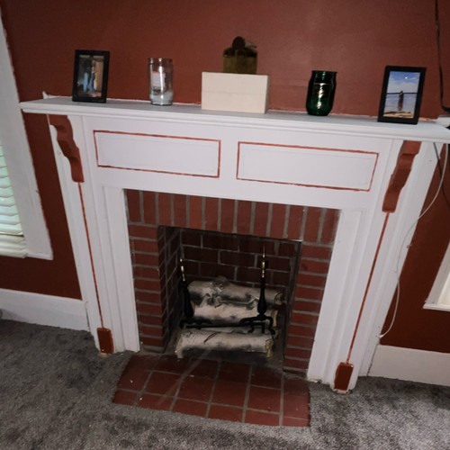Antique 1860s fireplace mantle - fireplace,