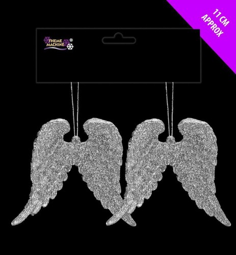 Angel wings christmas - wings, silver