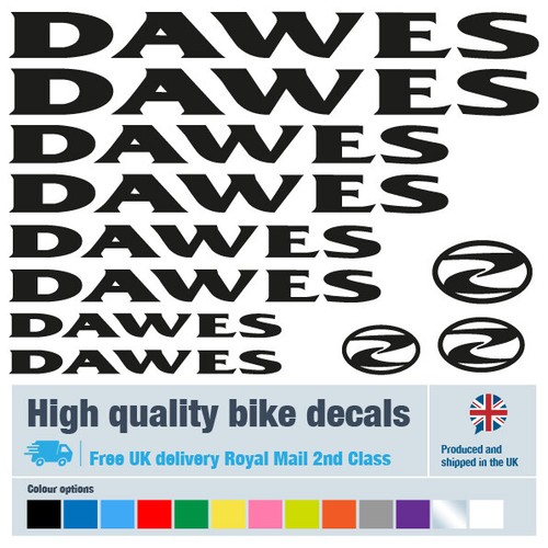 Dawes bike decals - (solid),